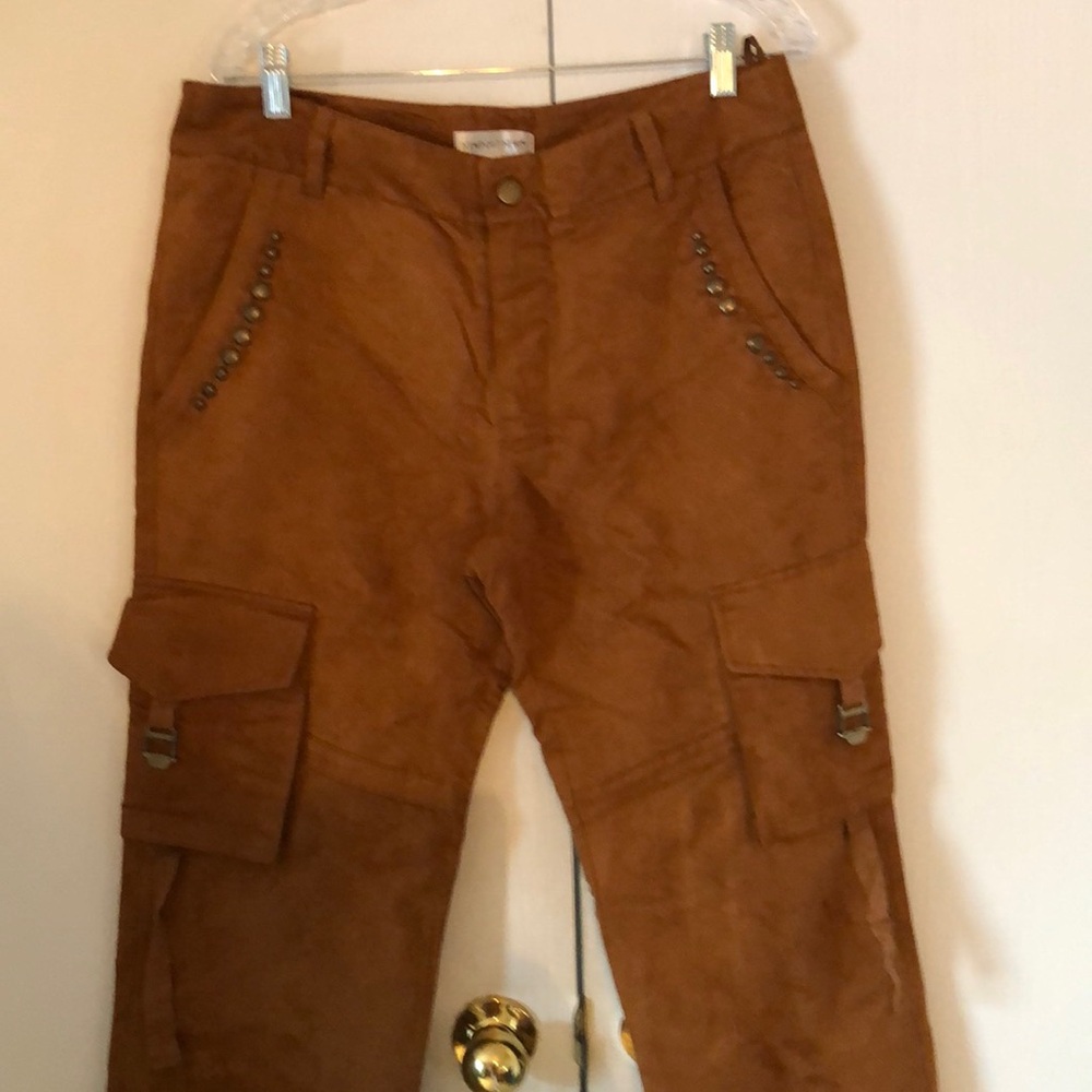 Woman’s boho Y2k fall chic News grunge pants with pockets - Picture 2 of 14